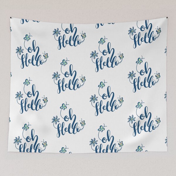 Item preview, Oh Hello, Love Flower Butterflies Happy Pretty Nature designed and sold by DoubleBrush.