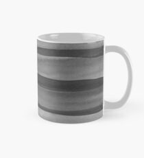 Gray Watercolor Lines Pattern Classic Mug