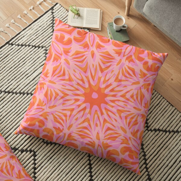 Floral Chaos 3 Floor Pillow