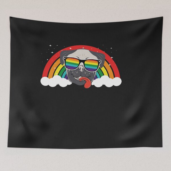 Item preview, Gay Pride Pug Dabbing Rainbow LGBT T- Shirt designed and sold by Músico Ilustre.