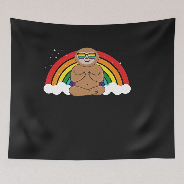 Item preview, Gay pride sloth lgtb rainbow  designed and sold by Músico Ilustre.