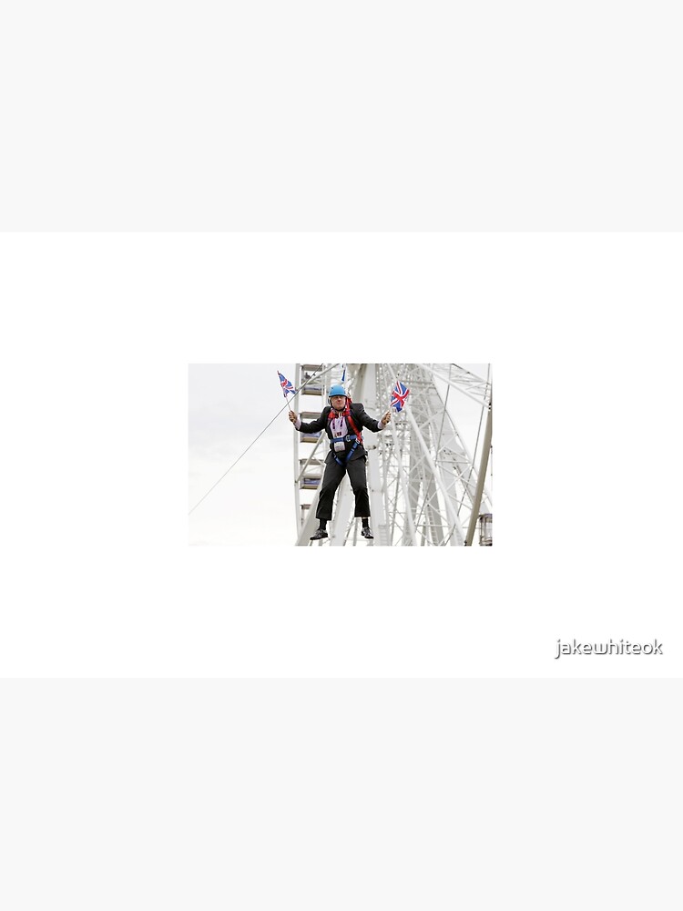 "Boris Johnson Zip Wire" Zipper Pouch for Sale by jakewhiteok Redbubble