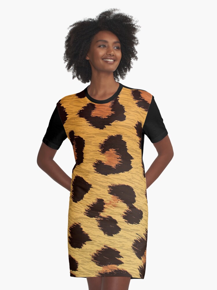 cheetah print t shirt dress