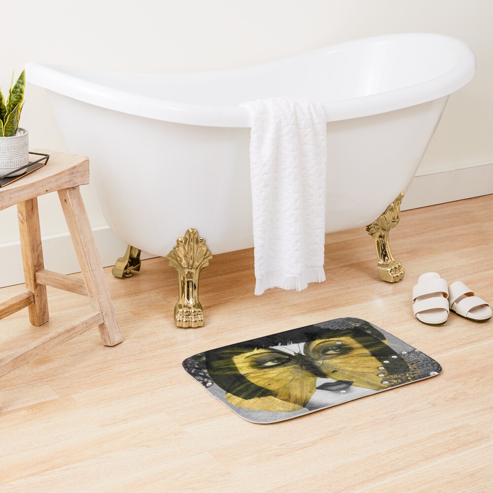 Butterfly Woman Bath Mat