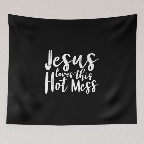 Item preview, INSPIRATIONAL CHRISTIAN BIBLE VERSE print - FUNNY HOT MESS designed and sold by rdorsey8.
