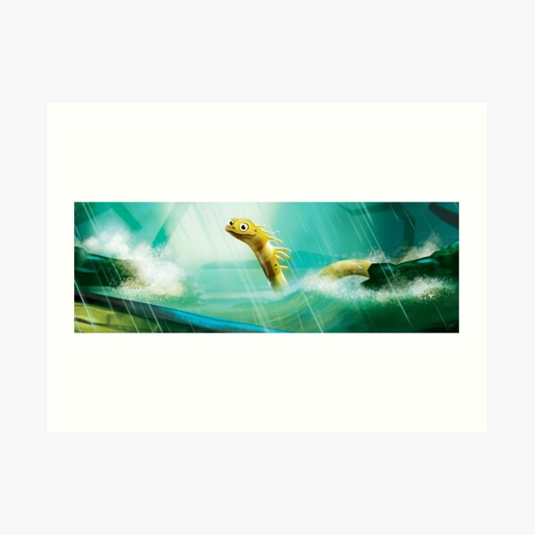 Happy Sea Monster Art Print