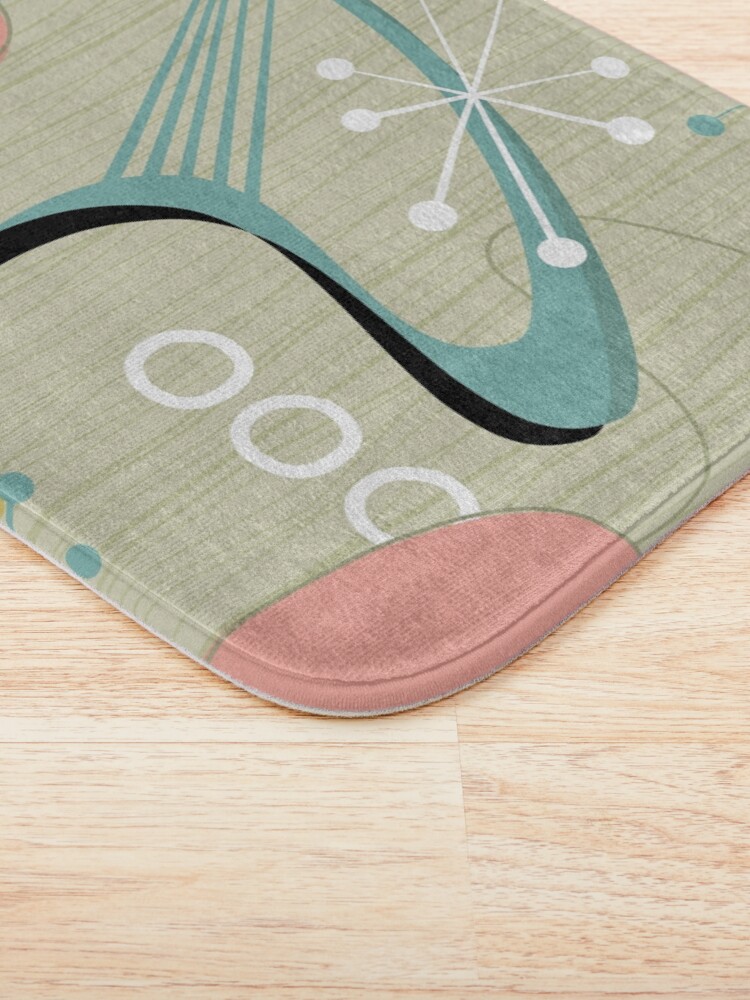 Alternate view of Retro Eames-Era Atomic Inspired 2 Bath Mat