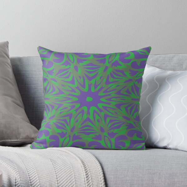 Floral Chaos 8 Throw Pillow