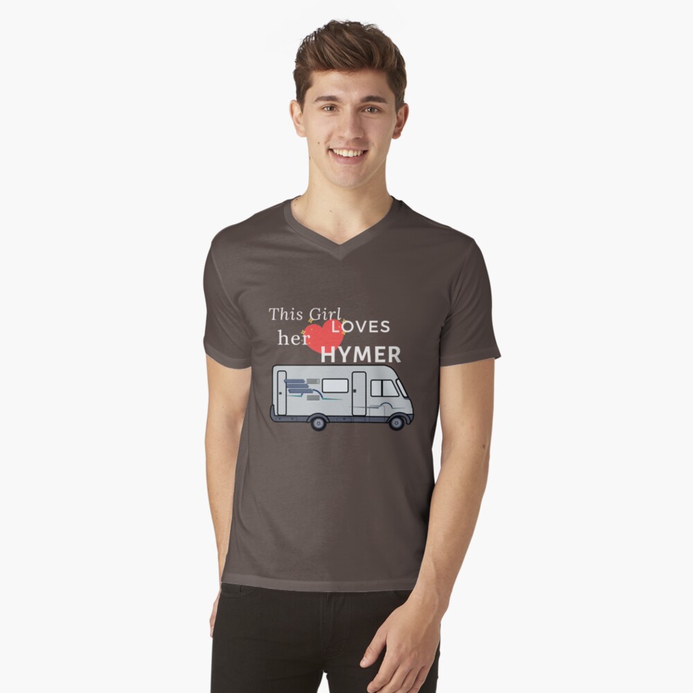 Vista previa del artículo con la obra «Camiseta de cuello en V», diseñado y vendido por HermanTheHymer.
