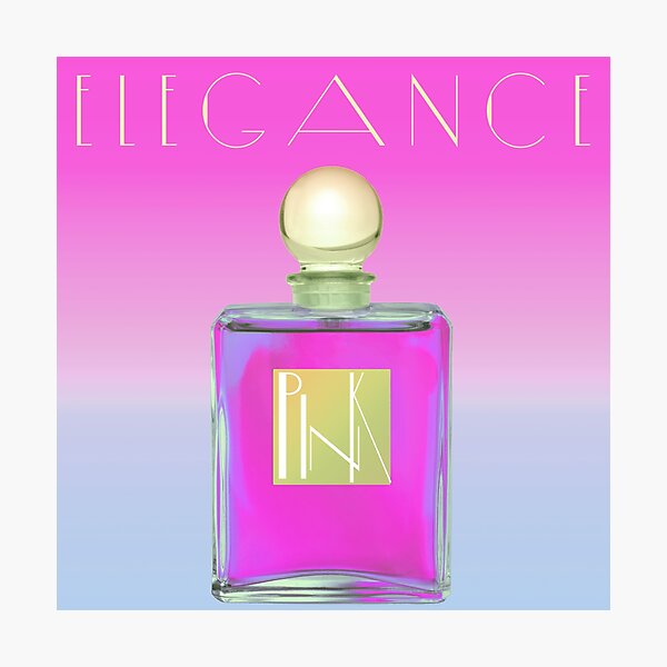 Pink Perfume Scented Colors Photographic Print