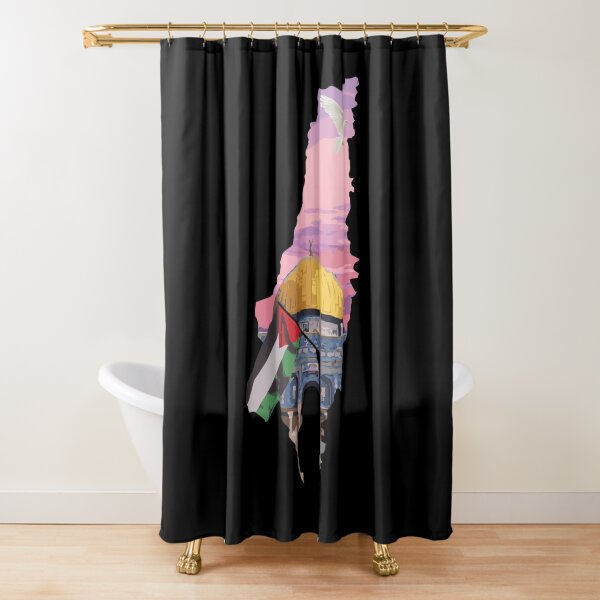 Freedom Free Palestine Shower Curtain