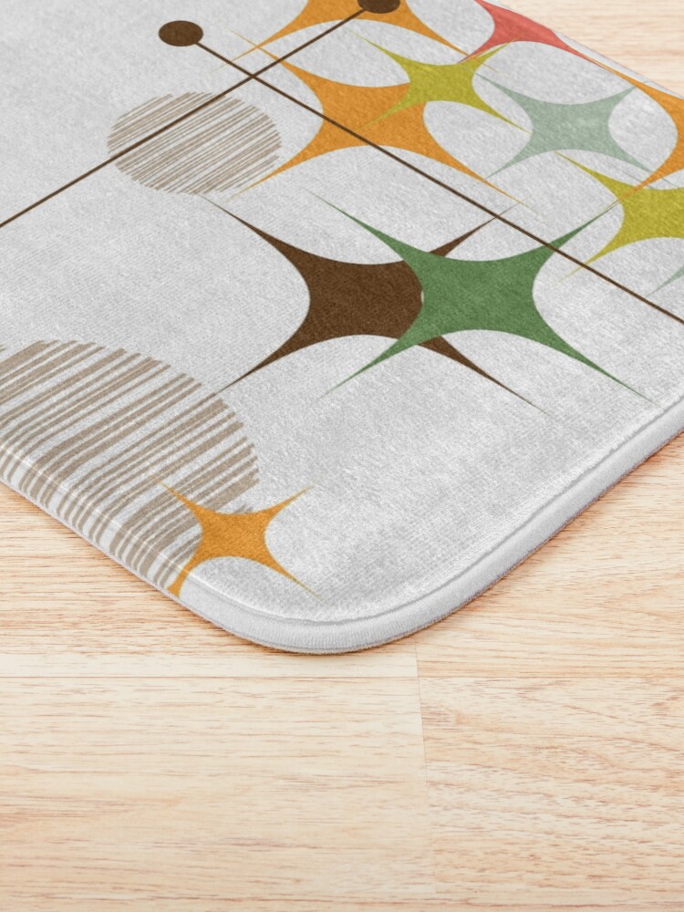 Alternate view of Eames Era Starbursts and Globes 3 Bath Mat