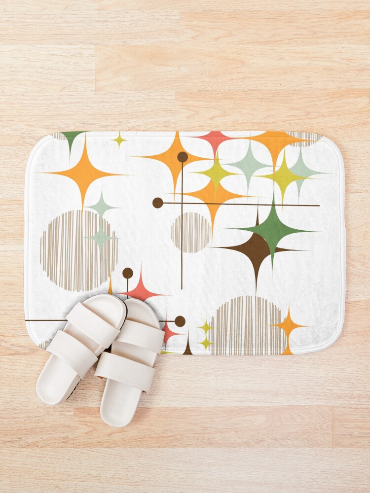 Alternate view of Eames Era Starbursts and Globes 3 Bath Mat