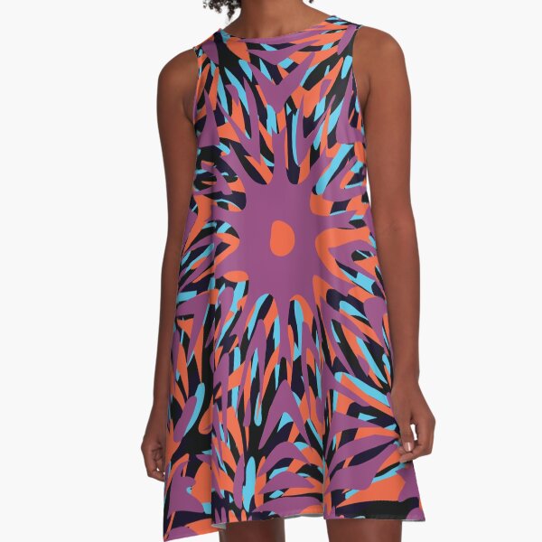 Floral Chaos 15 A-Line Dress