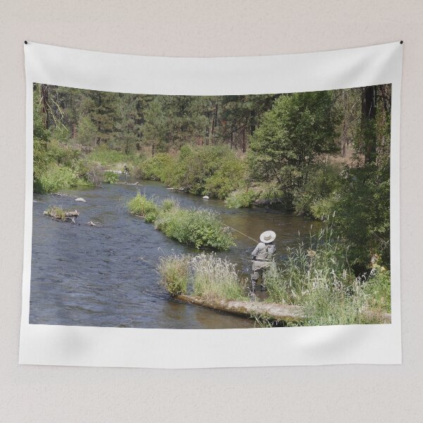Item preview, Woman Fly Fishing on the Metolius River, Oregon designed and sold by Catherine Sherman.