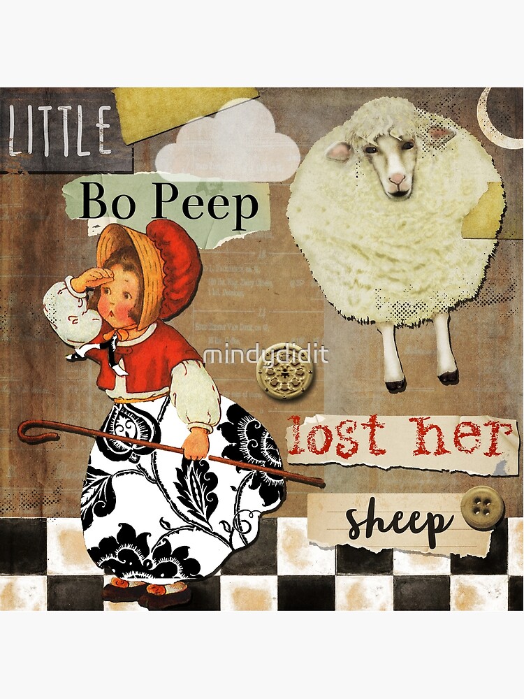 Little Bo Peep Vintage Style Scrapbook