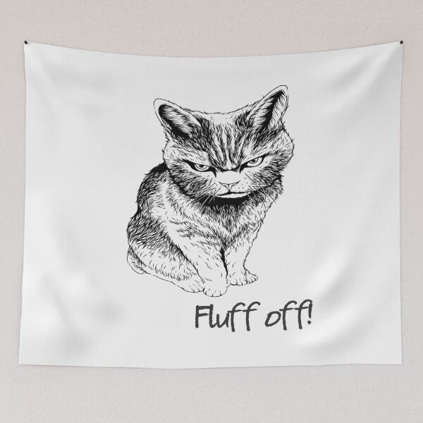 Aperçu de l'œuvre Fluff Off Cat créée et vendue par lovewithfluff.