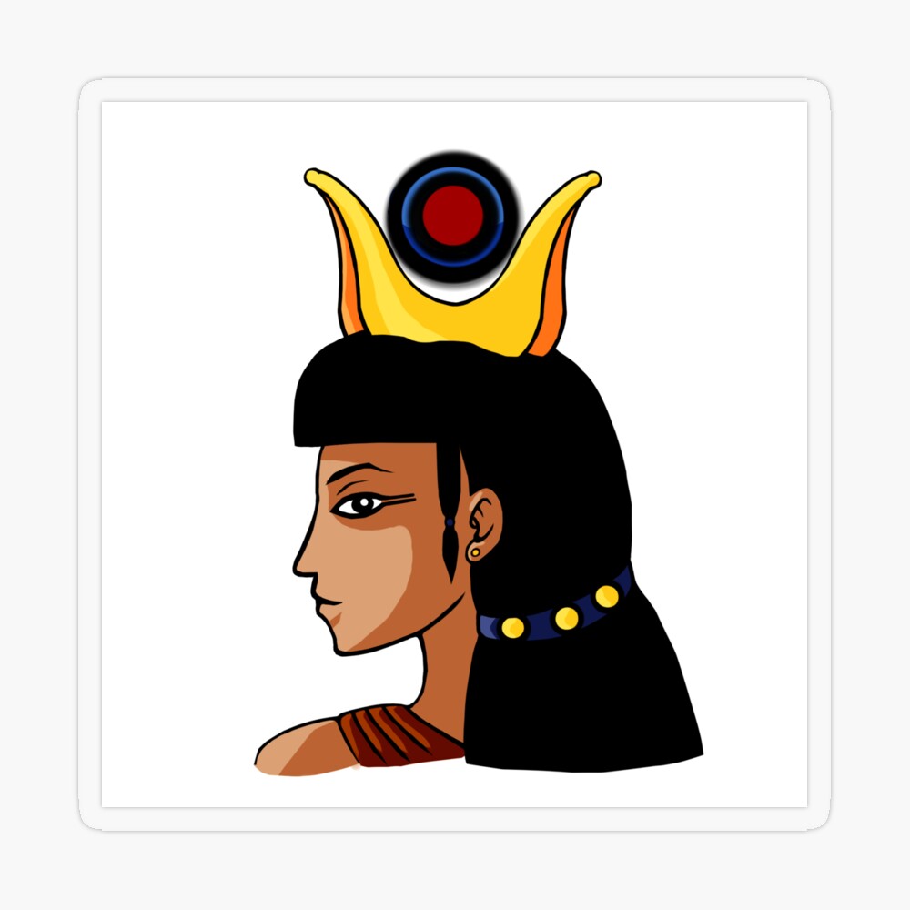 Egyptian Nefertiti with Hair Stock Photo - Image of lady, portrait: 33447548