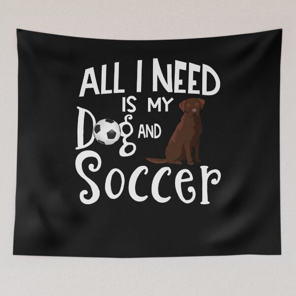 Item preview, Chocolate Labrador Retriever Dog Lover Soccer Player Saying Gift    designed and sold by tncgifts.