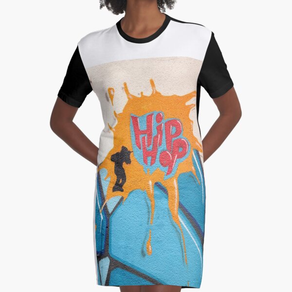 hip-hop Graphic T-Shirt Dress