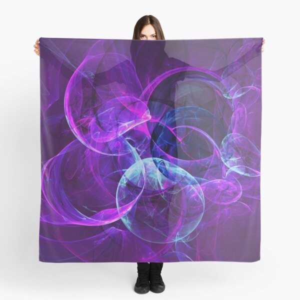 Planetary Gifts From The Universal Light | Fractal Starscape Scarf