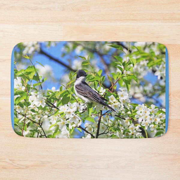 Item preview, Eastern Kingbird And White Blossoms designed and sold by Deb Oppermann.