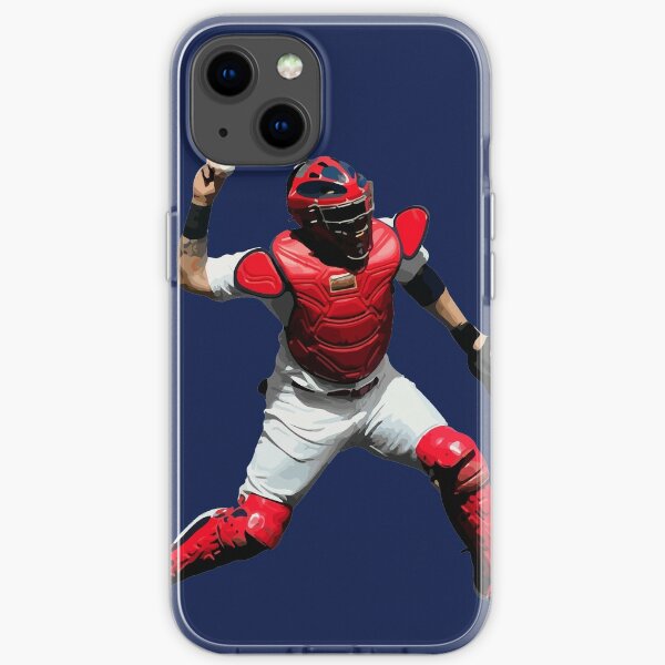 Yadier Molina of the St. Louis Cardinals Illustration iPhone Soft Case