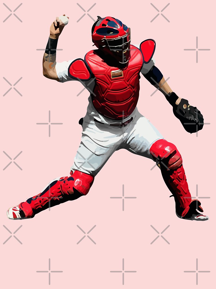 Yadier Molina of the St. Louis Cardinals Illustration Kids T-Shirt for  Sale by A D J