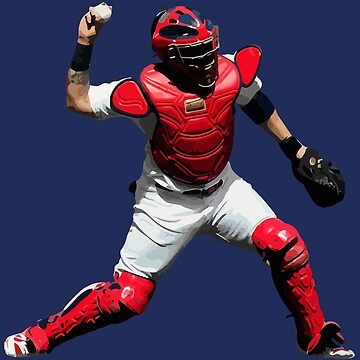 Yadier Molina St Louis Cardinals Trippy Spiral Pattern Baseball