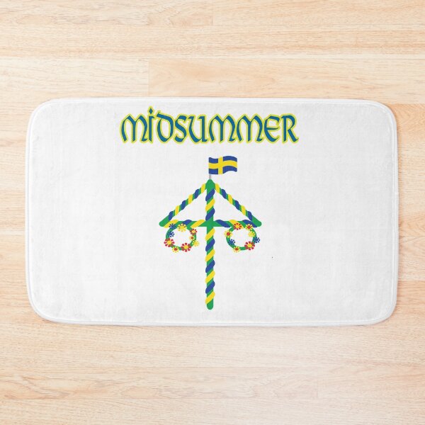 Item preview, Swedish Midsommar Midsummer Flowers Floral Pole festival Flag designed and sold by funnytshirtemp.