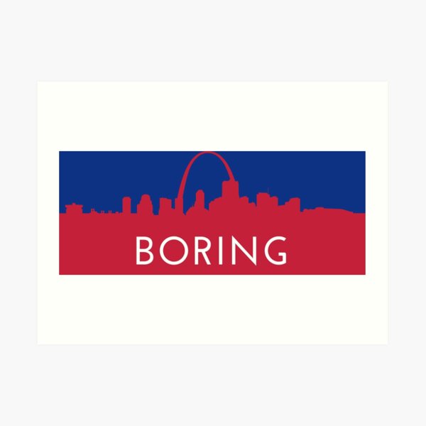 St Louis is Boring, Red Long T-Shirt for Sale by indyindc