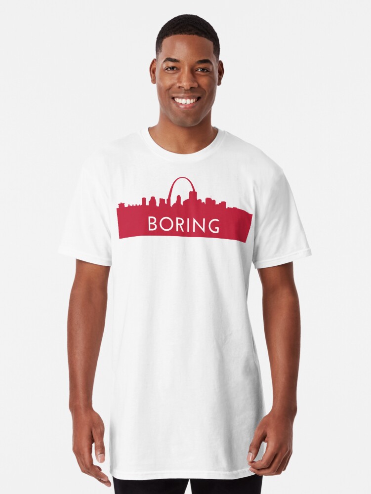 St Louis is Boring, Red Long T-Shirt for Sale by indyindc