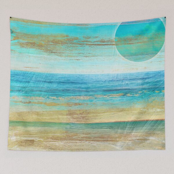 Item preview, Turquoise Moon Day designed and sold by Sasha Art Gallery.