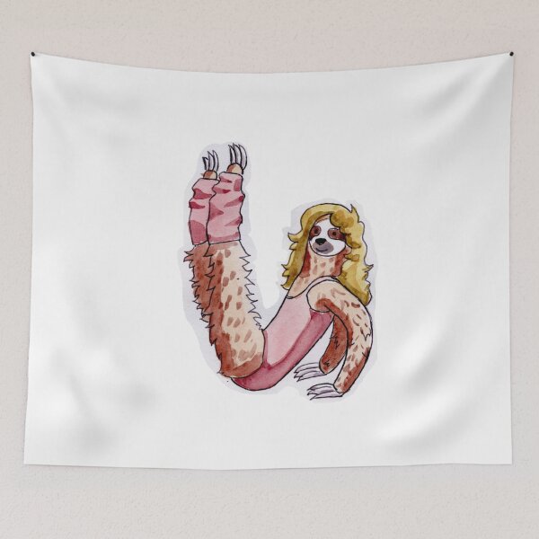 Item preview, 80s Retro Fitness Jane Fonda Sloth designed and sold by yolkratio.