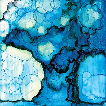 Artwork thumbnail, Abstract Blue Tree by rathershiny