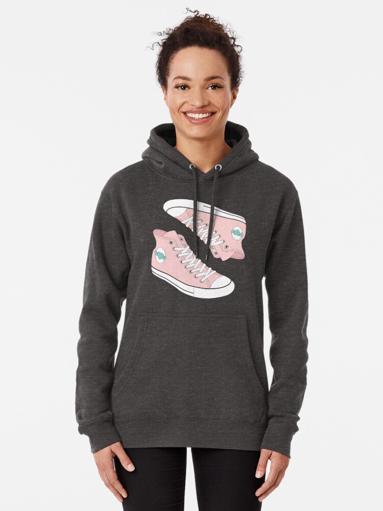 womens pink converse hoodie