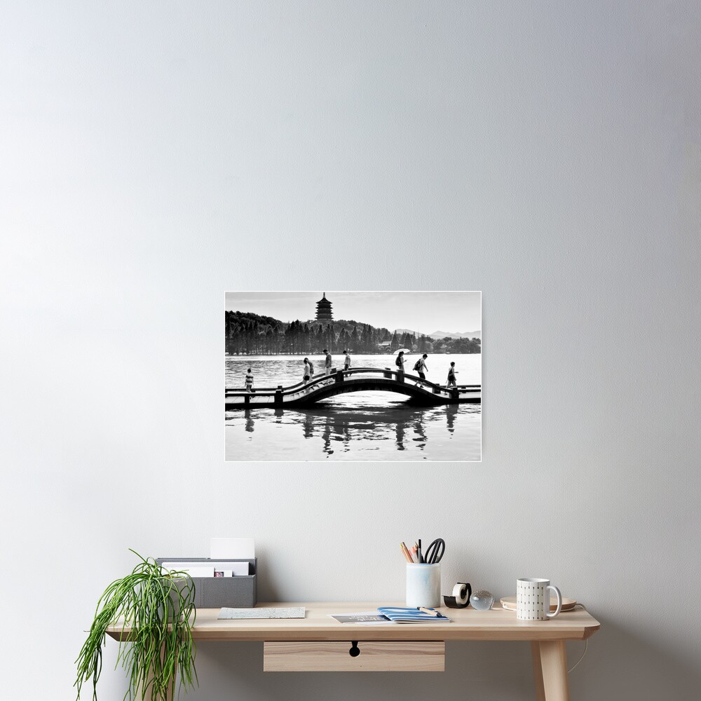 Floating on the water - Hangzhou, China Poster