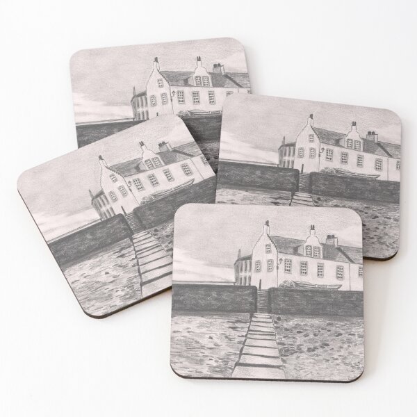 Item preview, Anstruther Stepping Stones - Pencil Sketch designed and sold by Jan Palmer.