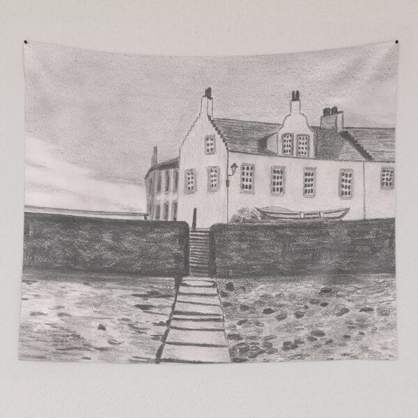 Item preview, Anstruther Stepping Stones - Pencil Sketch designed and sold by Jan Palmer.