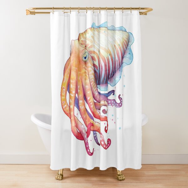 Cuttlefish Shower Curtain