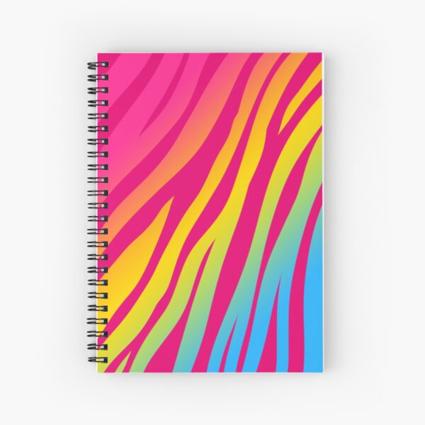 Pan Flag Tiger Stripes  Spiral Notebook