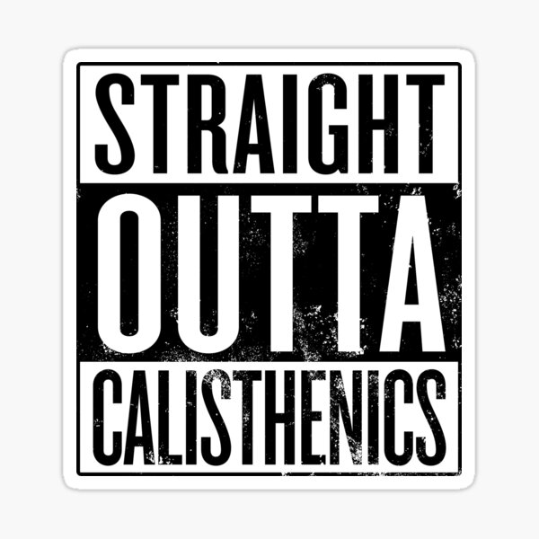 Sticker Straight Outta Gym Redbubble