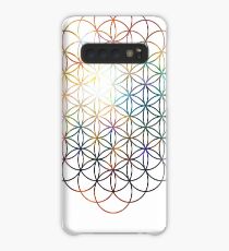 Herz der Orion Blume des Lebens | Heilige Geometrie Hülle & Klebefolie für Samsung Galaxy