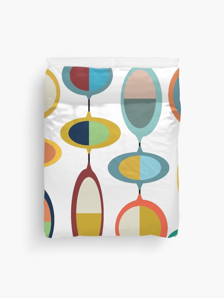 Thumbnail 1 of 2, Duvet Cover, Mid-Century Modern #4 designed and sold by rontrickett.