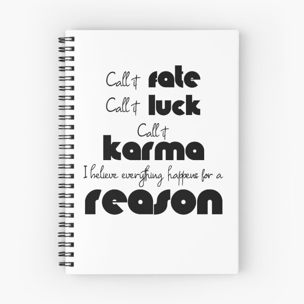 Artikelvorschau, Call it rate,call it luck,call it karma,I believe everything happens for a reason entworfen und verkauft von SVDesignatVasil.