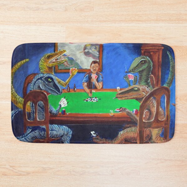 Item preview, Raptors Playing Poker designed and sold by Karen Lechtenberg.