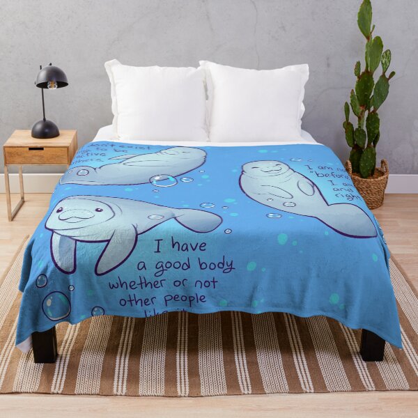 Item preview, Body Positive Manatees designed and sold by thelatestkate.