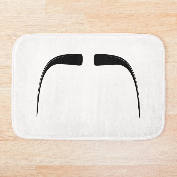Fu Manchu Moustache Bath Mat