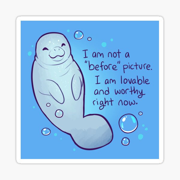 Manatee Puffy Stickers