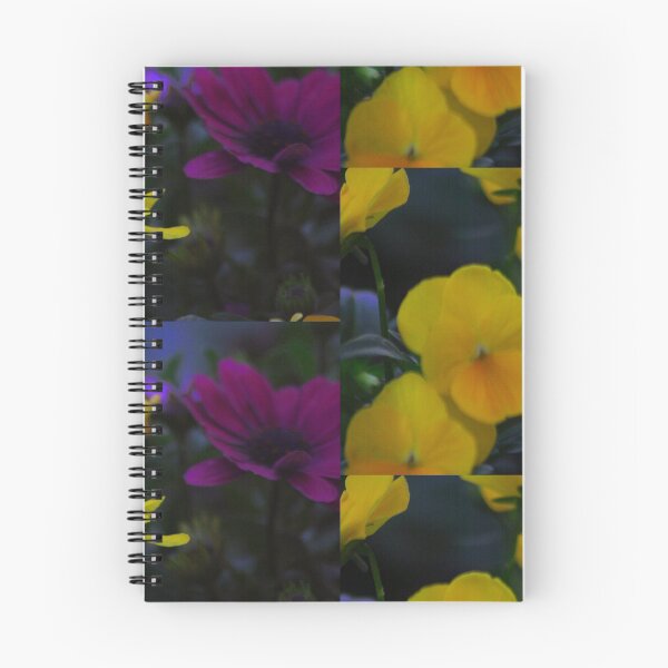 Item preview, Yellow and Purple Flowers amid Green and Violet Tones designed and sold by LemonsandInk.